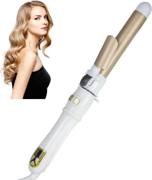 Automatic Curling & Straightening Iron – Tourmaline Ceramic, Dual Voltage