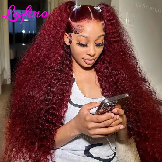 HD Transparent Curly Lace Front Wig – Brazilian Remy Human Hair